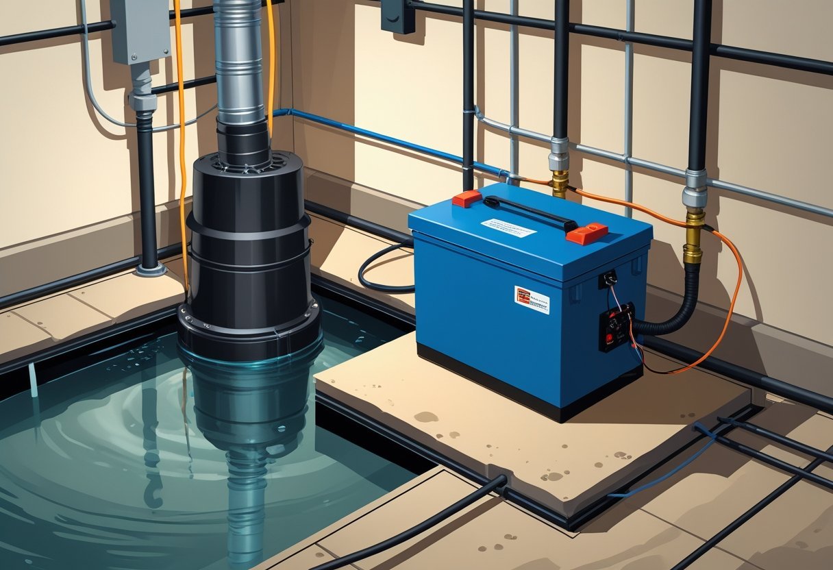 Installing A Battery Backup Sump Pump Wallpaper For Iphone
